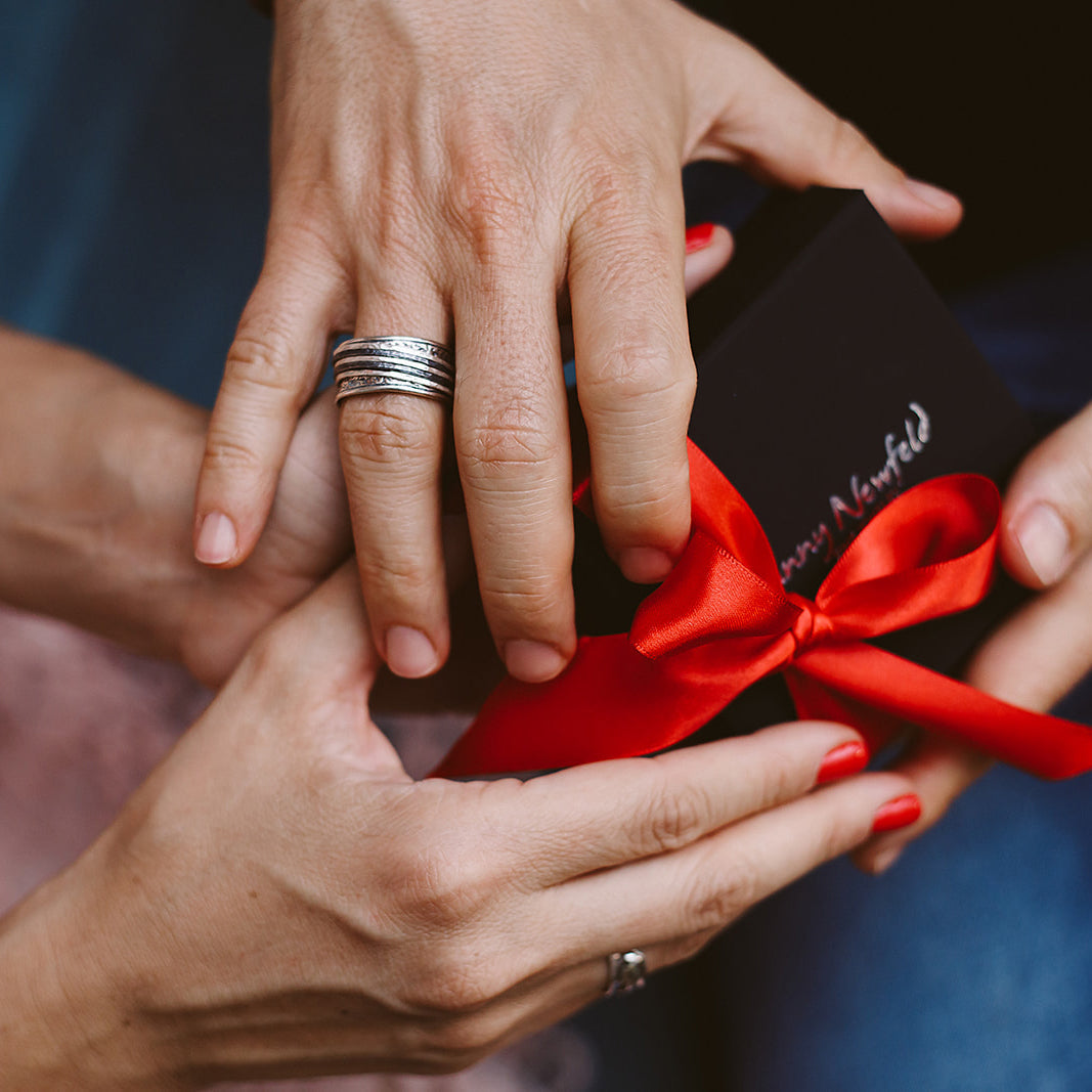 טבעת ספינר רודיום שחור