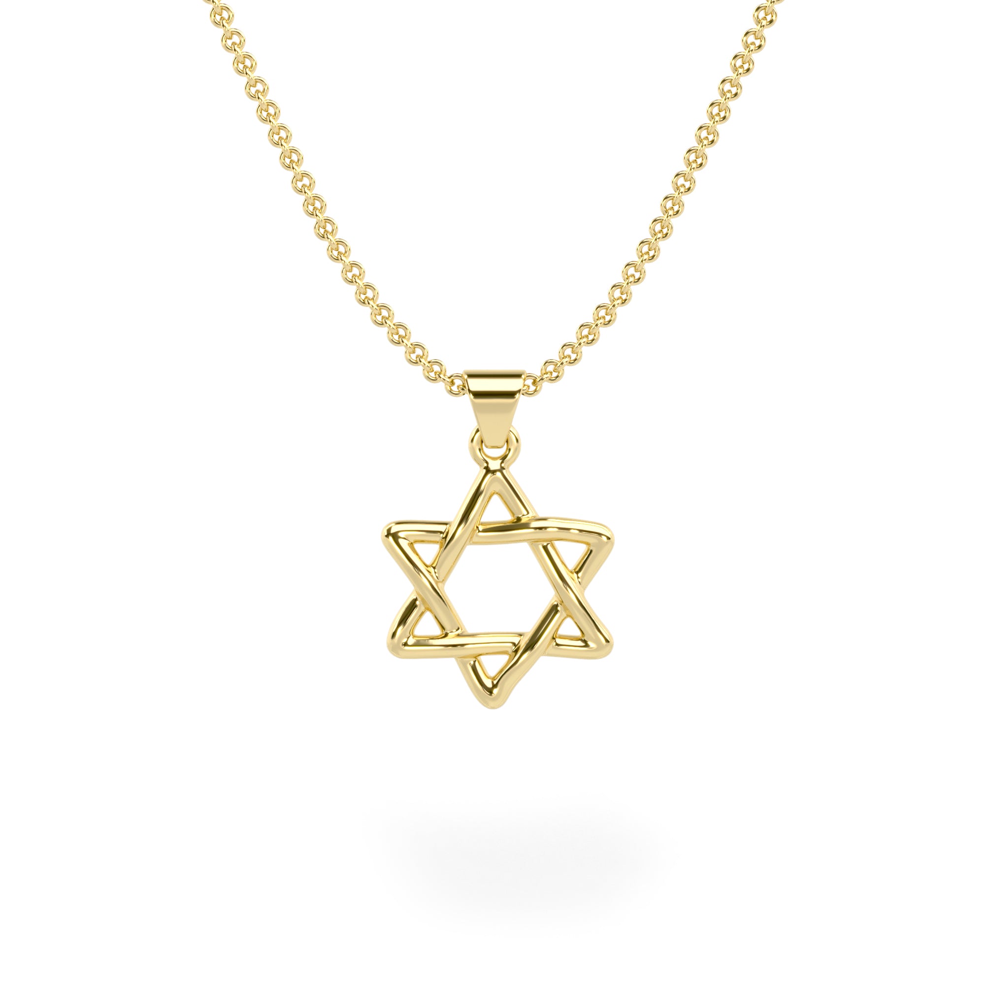 שרשרת תליון מגן דוד 14 קראט