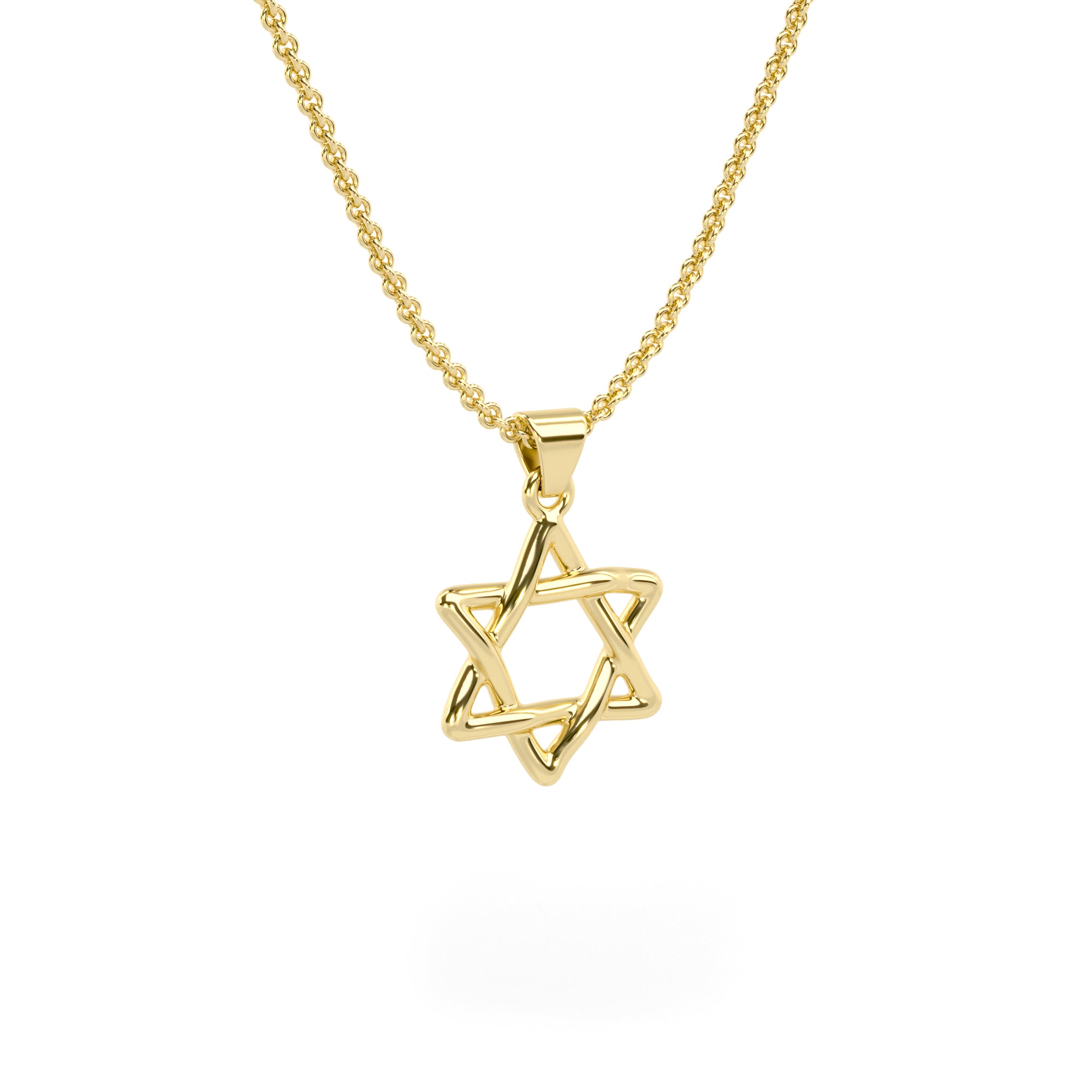 שרשרת תליון מגן דוד 14 קראט