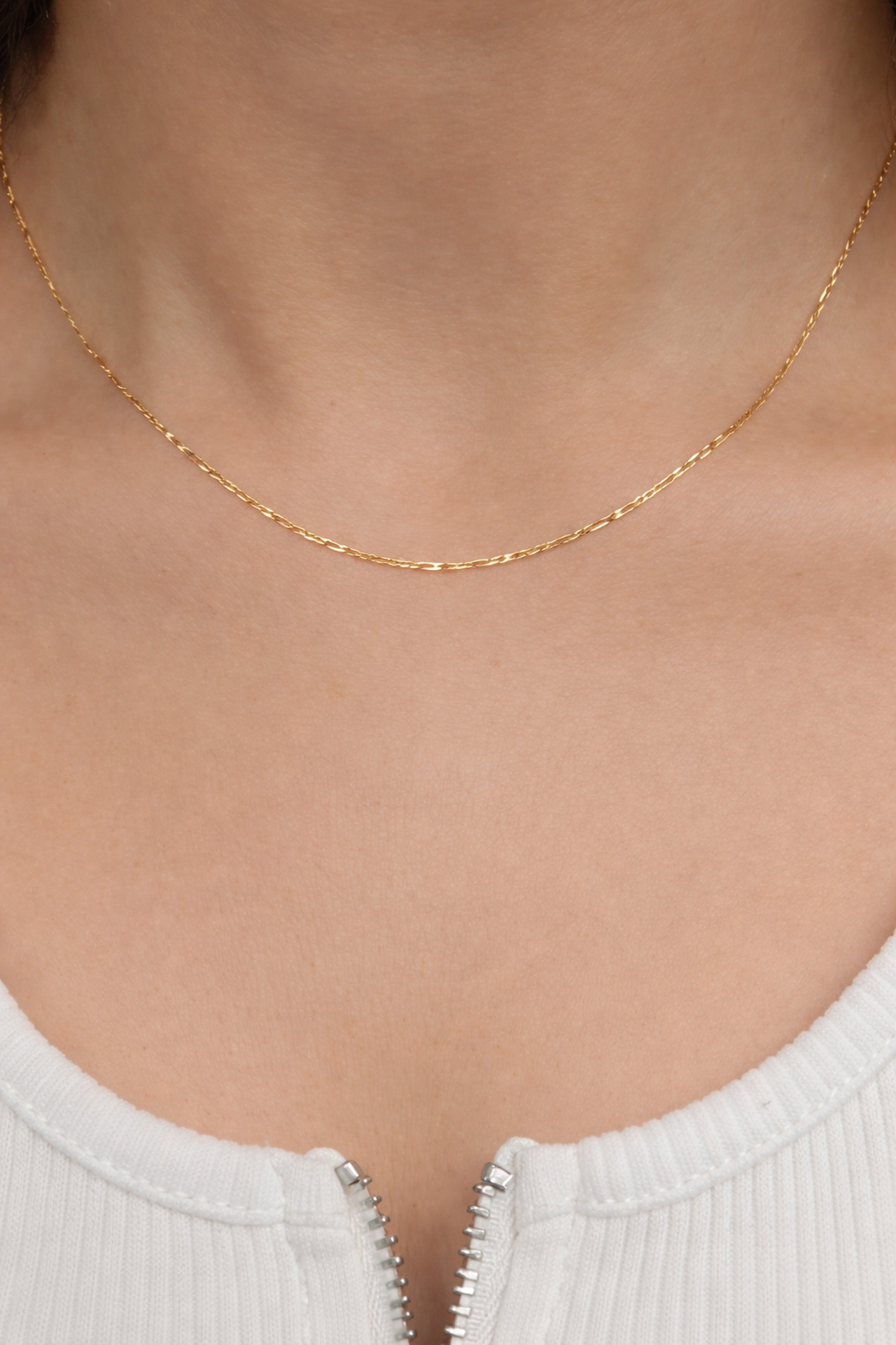 שרשרת קלאסית בעיצוב פיגארו מזהב 14 קראט