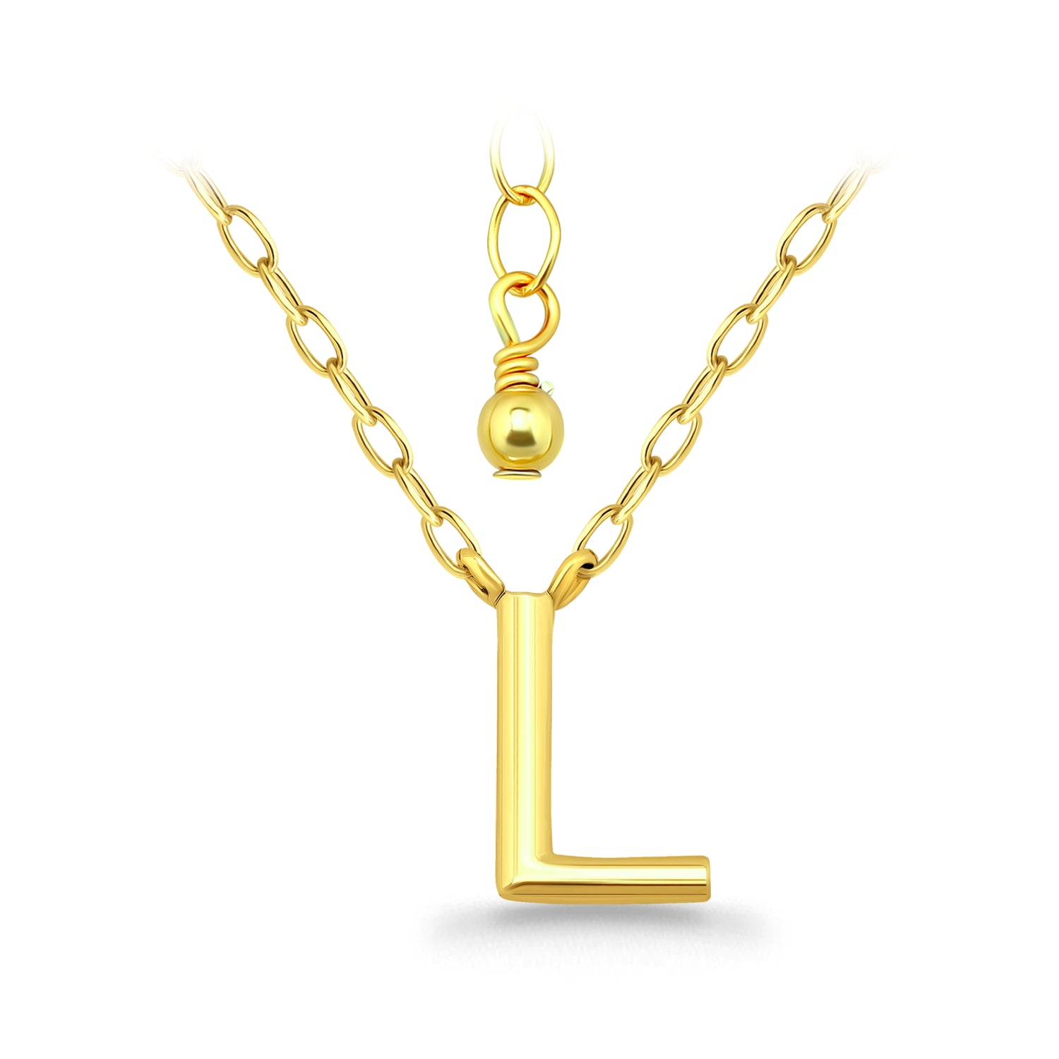 שרשרת אותיות בכסף 925-שרשרת אישית עם תליון אות
