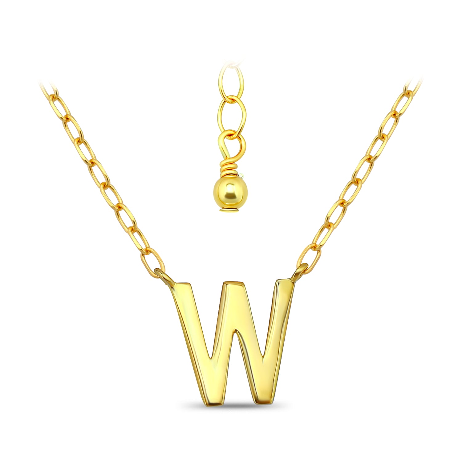 שרשרת אותיות בכסף 925-שרשרת אישית עם תליון אות