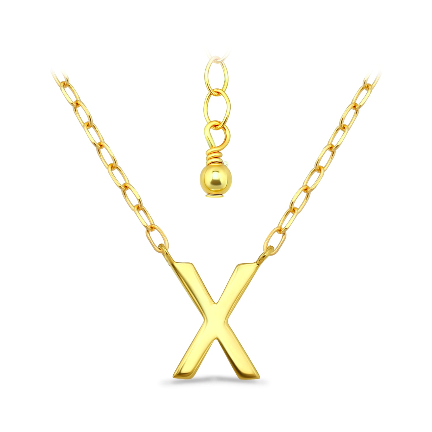 שרשרת אותיות בכסף 925-שרשרת אישית עם תליון אות