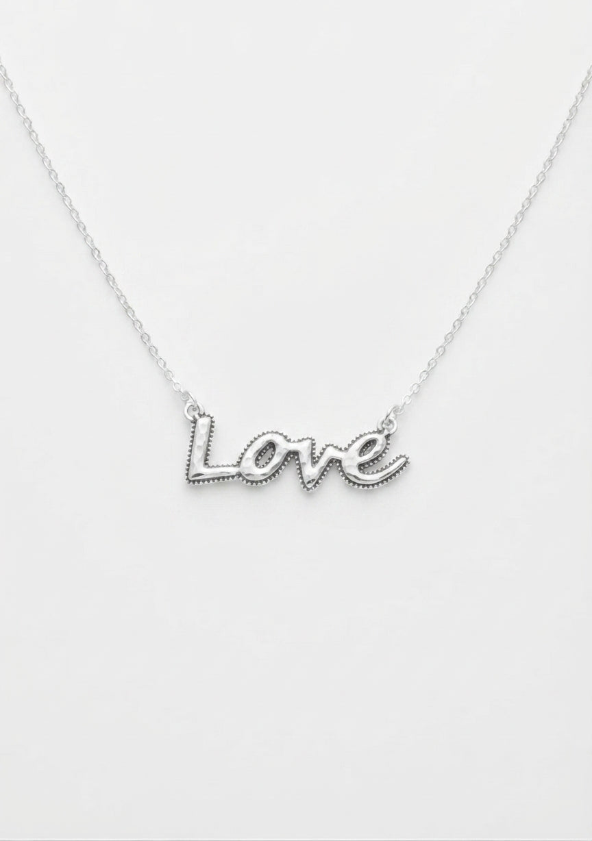 שרשראות כסף עם מסר – HOPE / SMILE / LOVE