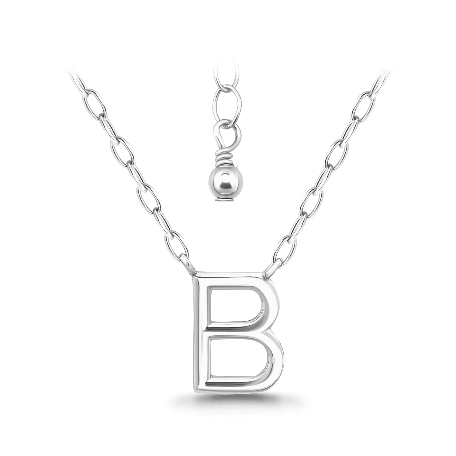 שרשרת אותיות בכסף 925-שרשרת אישית עם תליון אות