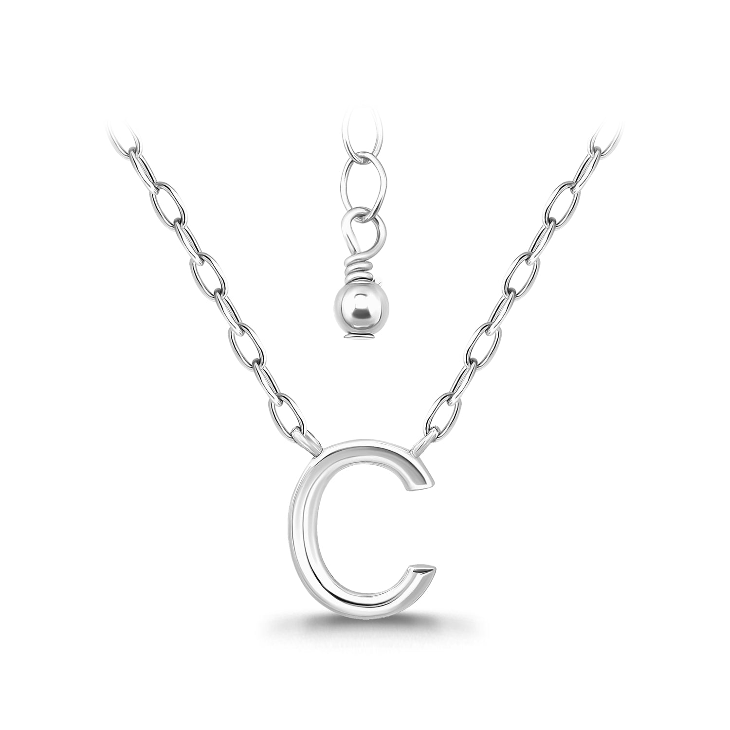 שרשרת אותיות בכסף 925-שרשרת אישית עם תליון אות