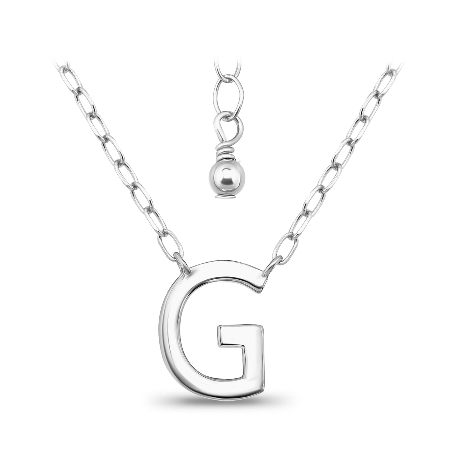 שרשרת אותיות בכסף 925-שרשרת אישית עם תליון אות