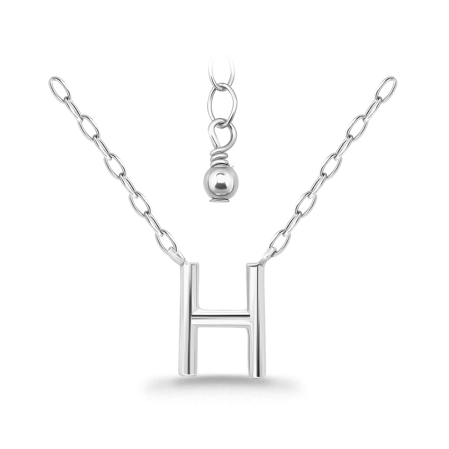 שרשרת אותיות בכסף 925-שרשרת אישית עם תליון אות