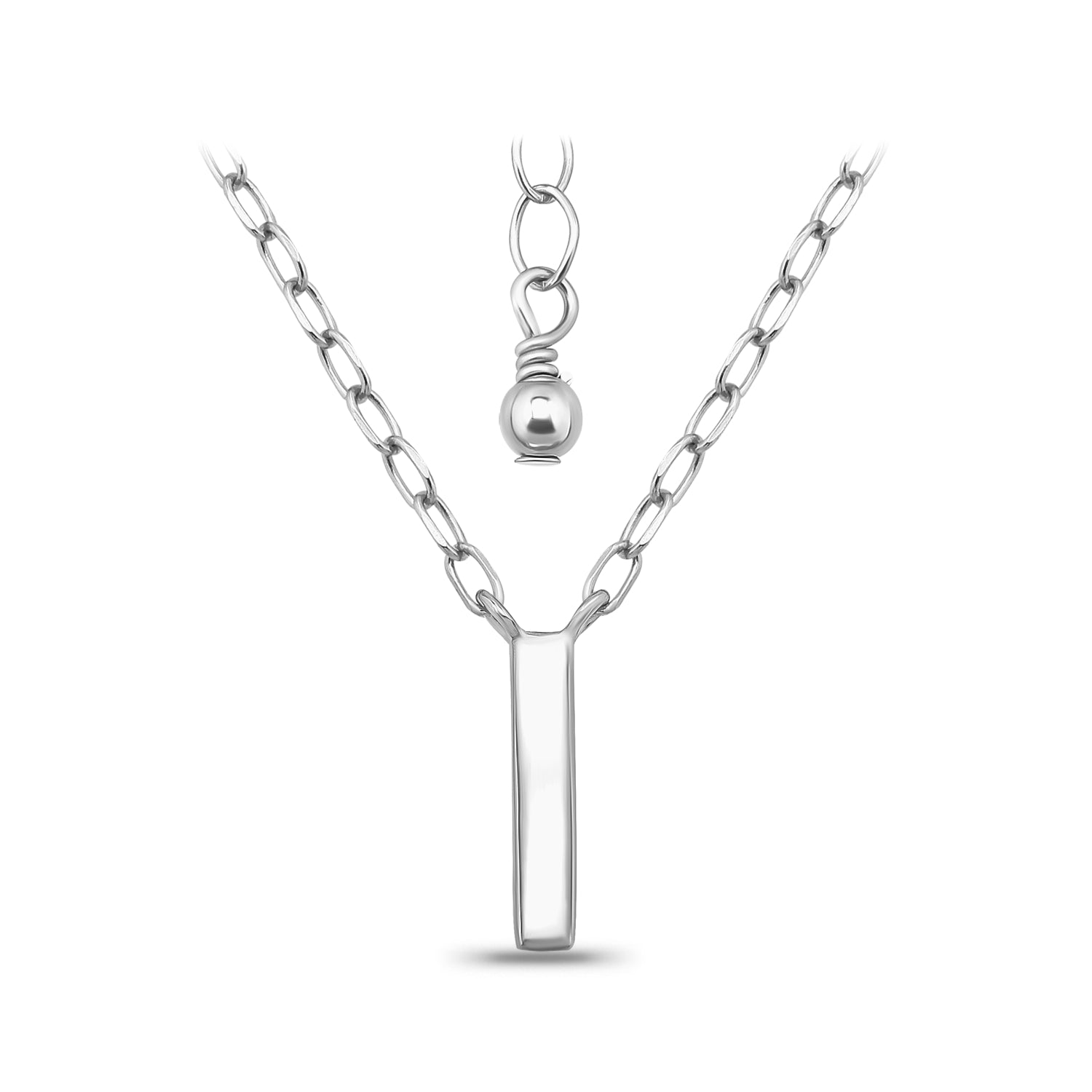 שרשרת אותיות בכסף 925-שרשרת אישית עם תליון אות