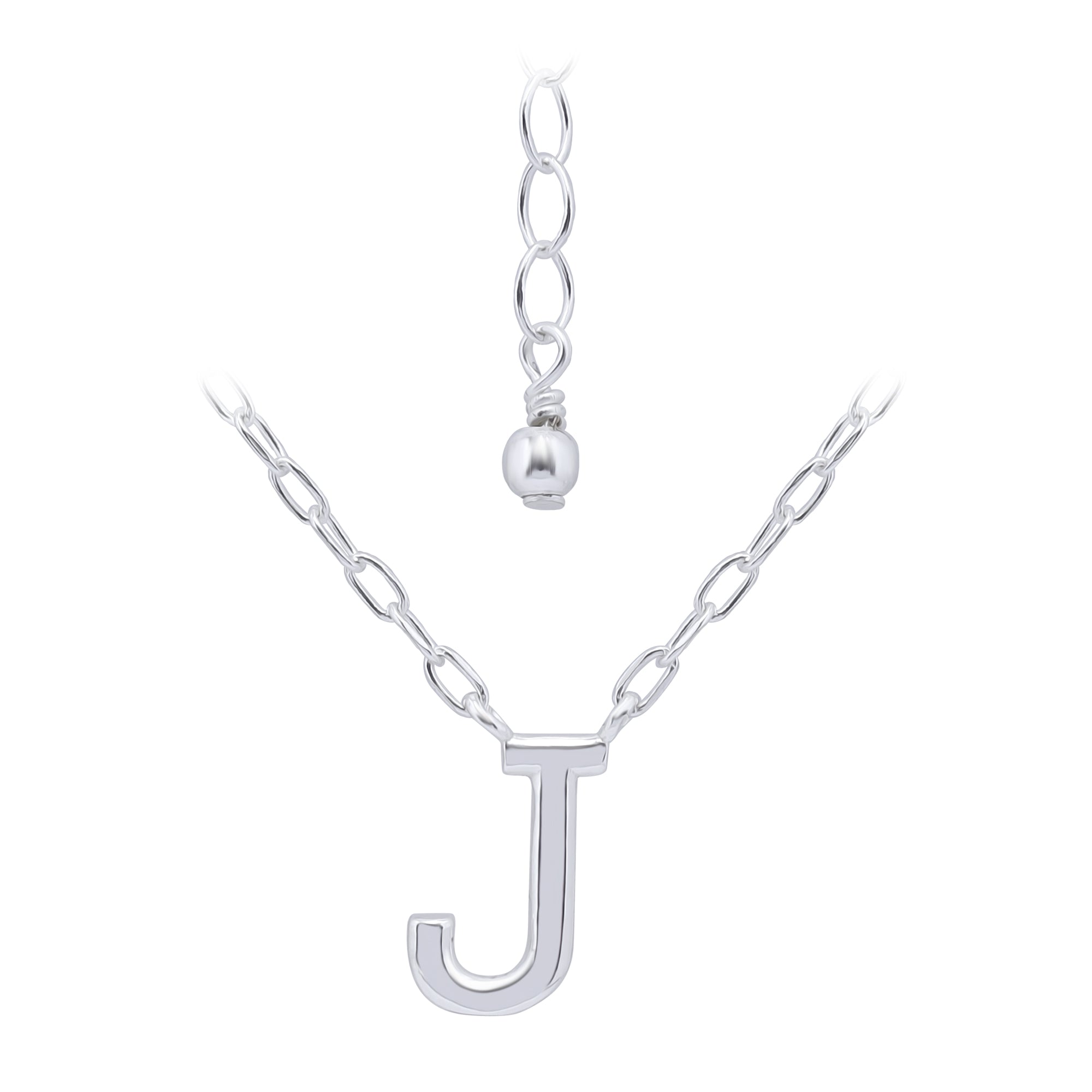 שרשרת אותיות בכסף 925-שרשרת אישית עם תליון אות