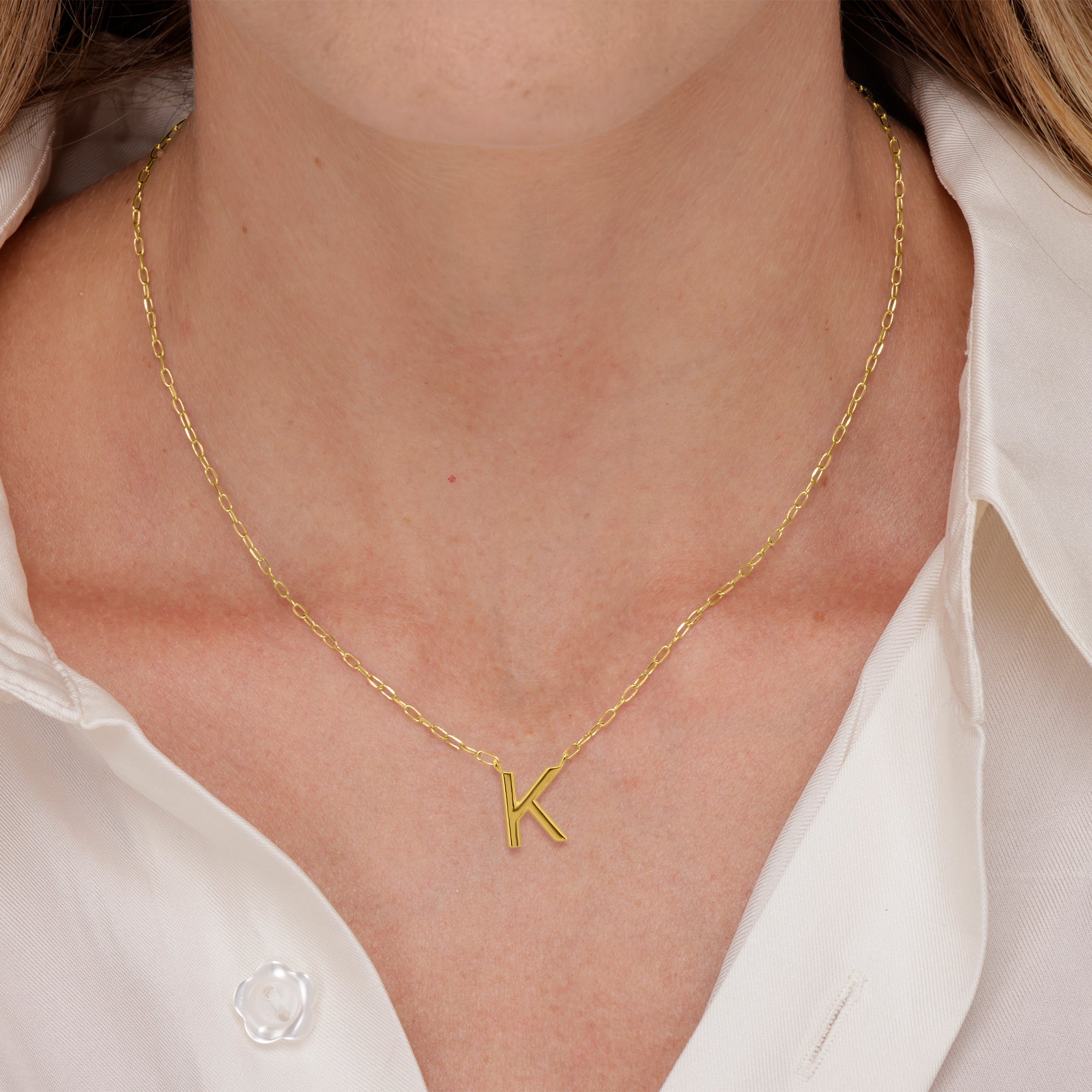 שרשרת אותיות בכסף 925-שרשרת אישית עם תליון אות