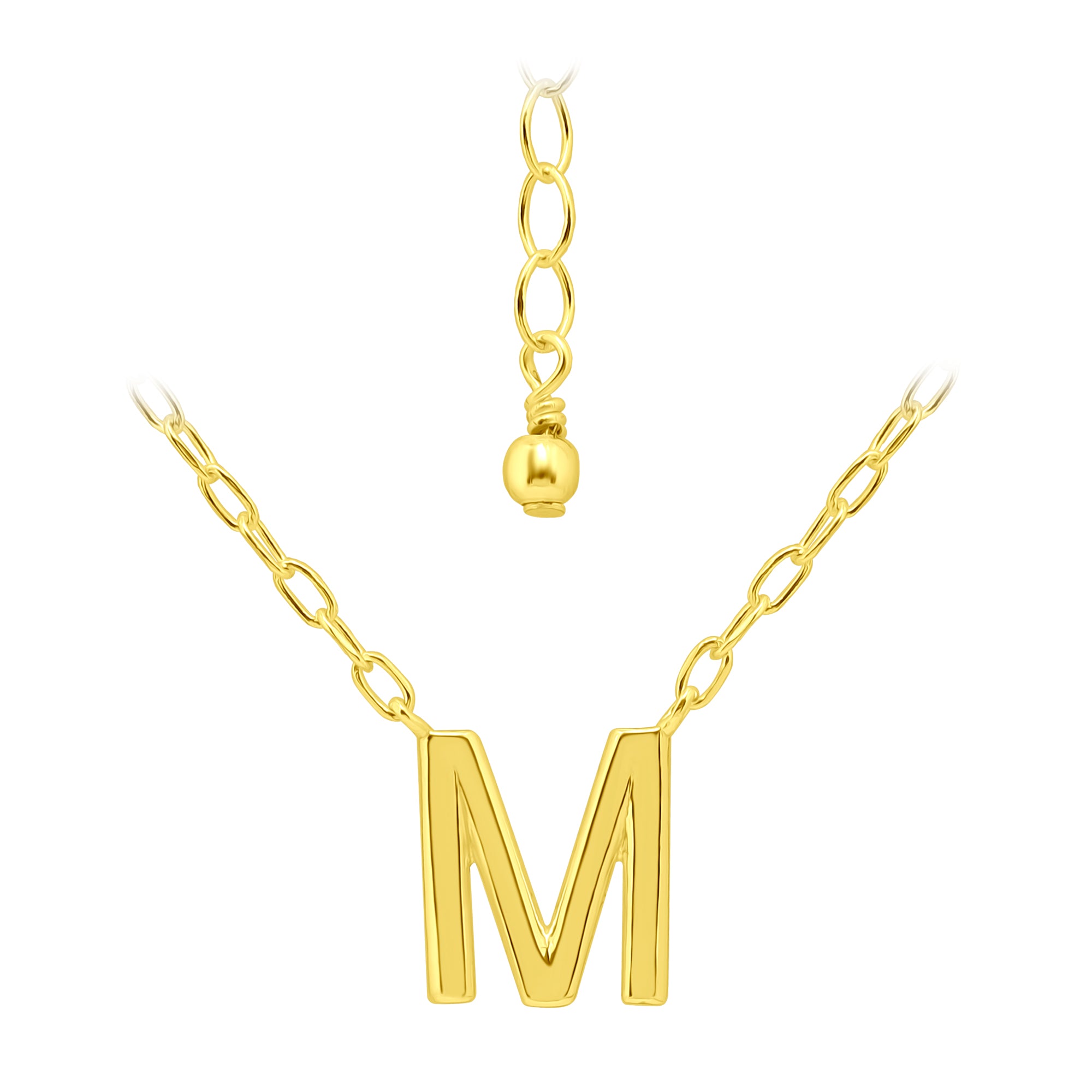 שרשרת אותיות בכסף 925-שרשרת אישית עם תליון אות