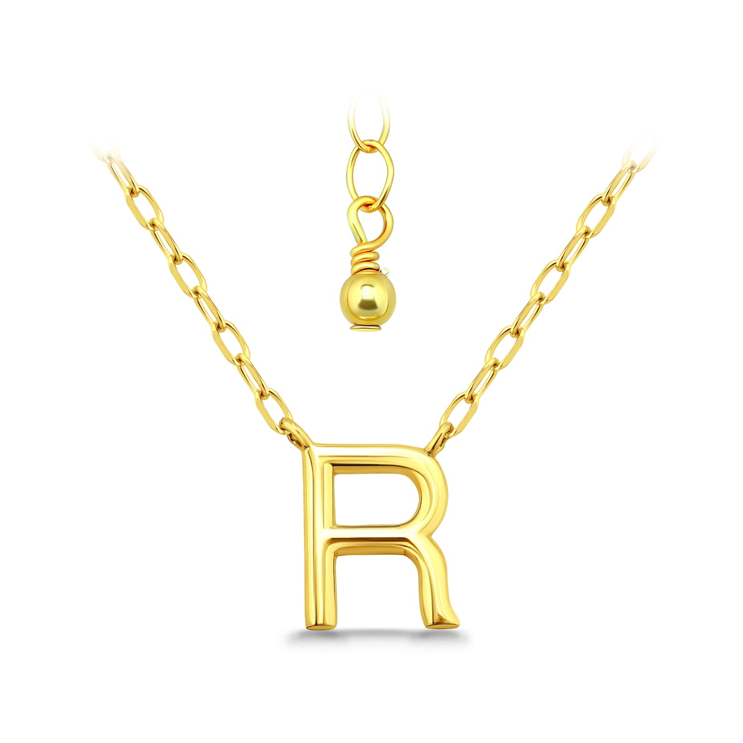 שרשרת אותיות בכסף 925-שרשרת אישית עם תליון אות