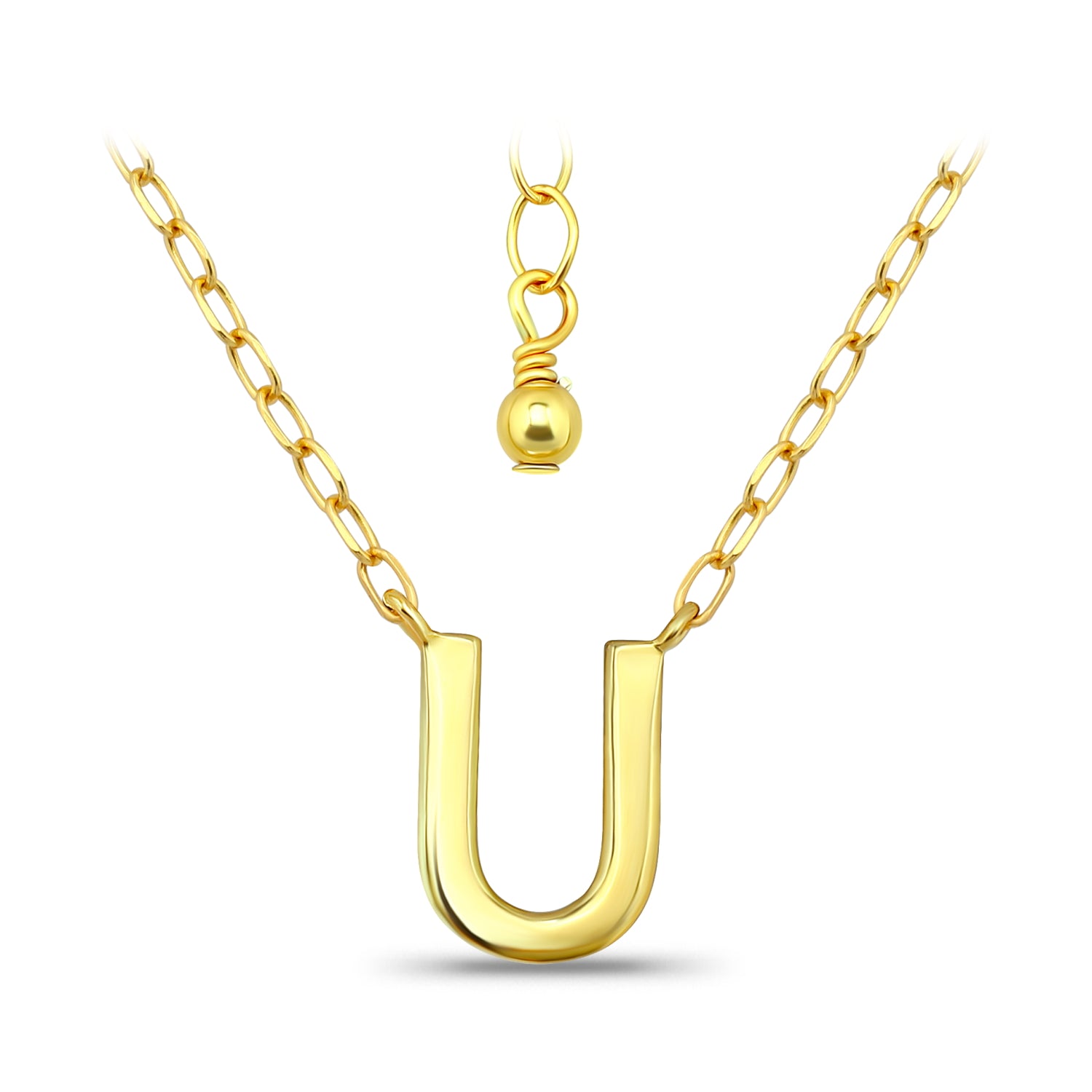 שרשרת אותיות בכסף 925-שרשרת אישית עם תליון אות