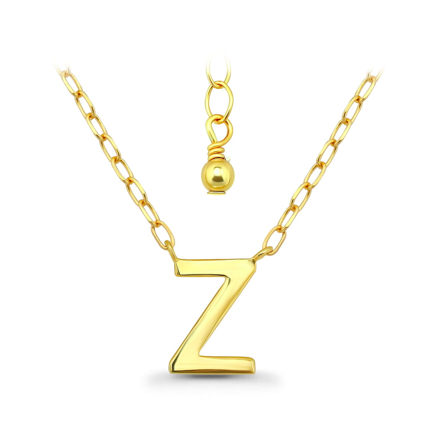 שרשרת אותיות בכסף 925-שרשרת אישית עם תליון אות